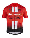 Kurzarm Fahrradtrikot - SUNWEB 2019 - Schwarz/Rot/Weiß