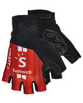 Fingerlose Fahrradhandschuhe - SUNWEB 2019  - Rot/Schwarz