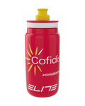 ELITE Fahrrad-Wasserflasche - FLY COFIDIS 550ml - Weiß/Rot