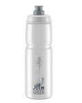 ELITE Fahrrad-Wasserflasche - JET GREEN 750 ml - Transparent