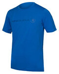 Kurzarm Fahrrad-Shirt - SINGLETRACK MERINO - Blau