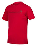 Kurzarm Fahrrad-Shirt - SINGLETRACK MERINO - Rot