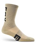 FOX Klassische Fahrradsocken - FLEXAIR MERINO - Braun
