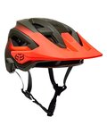 FOX Fahrradhelm - SPEEDFRAME PRO FADE - Orange/Grün