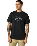 FOX Kurzarm Fahrrad-Shirt - LEGACY FOX HEAD - Schwarz