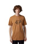 FOX Kurzarm Fahrrad-Shirt - LEGACY FOX HEAD - Braun