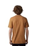 FOX Kurzarm Fahrrad-Shirt - LEGACY FOX HEAD - Braun