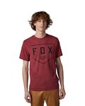 FOX Kurzarm Fahrrad-Shirt - SHIELD - bordeaux