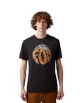 FOX Kurzarm Fahrrad-Shirt - TURNOUT - Schwarz