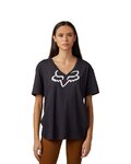 FOX Kurzarm Fahrrad-Shirt - BOUNDARY LADY - Schwarz
