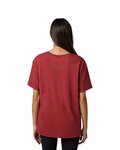 FOX Kurzarm Fahrrad-Shirt - BOUNDARY LADY - Rot