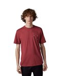 FOX Kurzarm Fahrrad-Shirt - HINKLEY PREMIUM - bordeaux