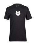 FOX Kurzarm Fahrrad-Shirt - FOX HEAD PREMIUM - Schwarz