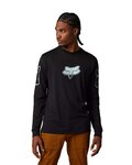 FOX Langarm Fahrrad-Shirt - VIZEN DRIRELEASE® - Schwarz