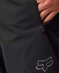 FOX Lange Fahrradhose ohne Träger  - DEFEND 3-LAYER WATER - Schwarz