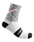 CASTELLI Klassische Fahrradsocken - GIRO 103 - Schwarz/Weiß