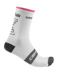 CASTELLI Klassische Fahrradsocken - GIRO 2019 - Weiß