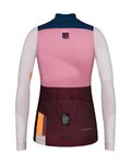 GOBIK Langarm Fahrradtrikot für den Winter - COBBLE LADY - Rosa/Elfenbein/Blau/bordeaux