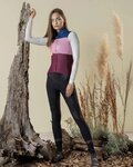 GOBIK Langarm Fahrradtrikot für den Winter - COBBLE LADY - Rosa/Elfenbein/Blau/bordeaux