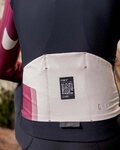 GOBIK Langarm Fahrradtrikot für den Winter - PACER BLEND - Elfenbein/Schwarz/bordeaux
