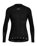 GOBIK Langarm Fahrrad-Shirt - WINTER MERINO LADY - Schwarz