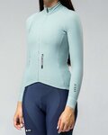 GOBIK Langarm Fahrradtrikot für den Winter - PACER SOLID LADY - Hellgrün