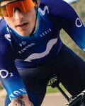 GOBIK Kurzarm Fahrradtrikot - MOVISTAR 2023 - Weiß/Blau