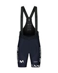 GOBIK Kurze Fahrradhose mit Trägern - MOVISTAR 23 LIMITED  - Blau/Weiß