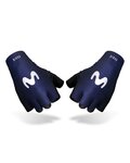 GOBIK Fingerlose Fahrradhandschuhe - MOVISTAR 2023 RIVAL - Blau/Weiß
