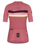 GOBIK Kurzarm Fahrradtrikot - STARK LADY - bordeaux/Rosa/Gelb