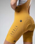GOBIK Kurze Fahrradhose mit Trägern - MATT K9 LADY - Gelb