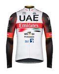 GOBIK Langarm Fahrradtrikot für den Winter - UAE 2022 PACER - Weiß/Rot