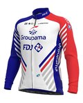 ALÉ Langarm Fahrradtrikot für den Winter - GROUPAMA FDJ 20 WNT - Rot/Weiß/Blau