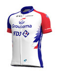 ALÉ Kurzarm Fahrradtrikot - GROUPAMA FDJ 2021 - Rot/Blau/Weiß