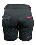 HAVEN Fahrradshorts ohne Träger - AMAZON LADY - Schwarz/Rosa