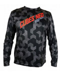 HAVEN Langarm Fahrradtrikot für den Sommer - CUBES NEO LONG MTB - Schwarz