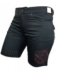 HAVEN Fahrradshorts ohne Träger - AMAZON LADY - Schwarz/Rot