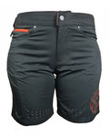 HAVEN Fahrradshorts ohne Träger - AMAZON LADY - Schwarz/Rot
