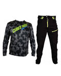 HAVEN MTB Radtrikot und Hose - CUBES NEO LONG II - Schwarz