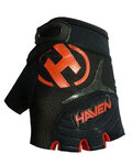 HAVEN Fingerlose Fahrradhandschuhe - DEMO KIDS - Rot/Schwarz