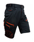 HAVEN Fahrradshorts ohne Träger - NAVAHO SLIMFIT - Schwarz/Rot