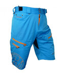 HAVEN Fahrradshorts ohne Träger - NAVAHO SLIMFIT - Orange/Blau