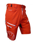 HAVEN Fahrradshorts ohne Träger - NAVAHO SLIMFIT - Weiß/Rot