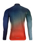 HOLOKOLO Langarm Fahrradtrikot für den Winter - AFTERGLOW WINTER  - mehrfarbig/Rot