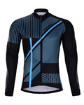 HOLOKOLO Langarm Fahrradtrikot für den Winter - TRACE BLUE WINTER - Blau/Schwarz