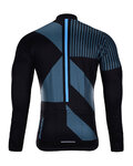 HOLOKOLO Langarm Fahrradtrikot für den Winter - TRACE BLUE WINTER - Blau/Schwarz