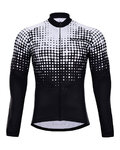 HOLOKOLO Langarm Fahrradtrikot für den Winter - POLAR WINTER  - Weiß/Schwarz