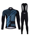 HOLOKOLO Radtrikot und Hose für den Winter - TRACE BLUE WINTER - Blau/Schwarz