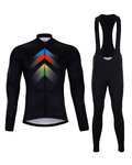 HOLOKOLO Radtrikot und Hose für den Winter - HYPER WINTER  - mehrfarbig/Schwarz