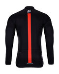 HOLOKOLO Langarm Fahrradtrikot für den Winter - OBSIDIAN WINTER  - Schwarz/Rot